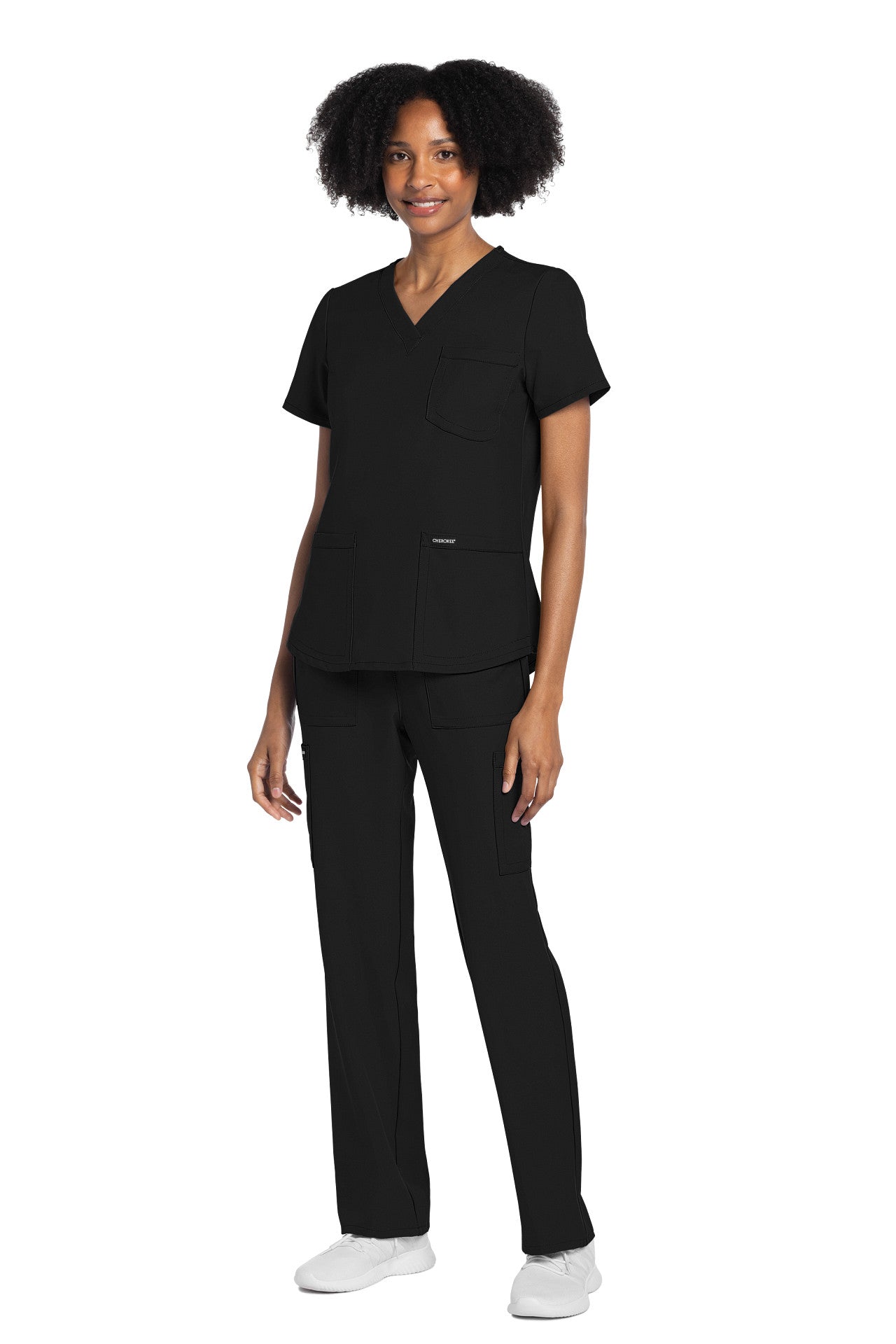 CK961A Cherokee Workwear Ultra Women 3 Pockets V-Neck Top (XXS - 5XL)