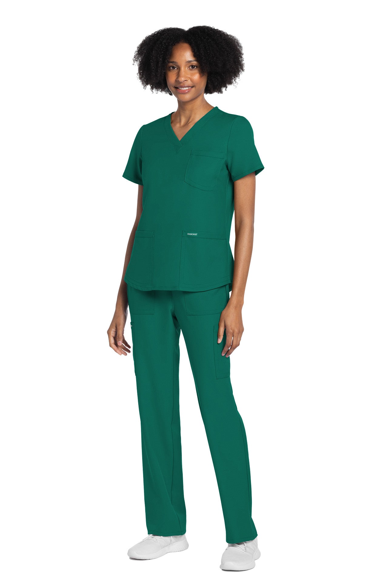CK961A Cherokee Workwear Ultra Women 3 Pockets V-Neck Top (XXS - 5XL)