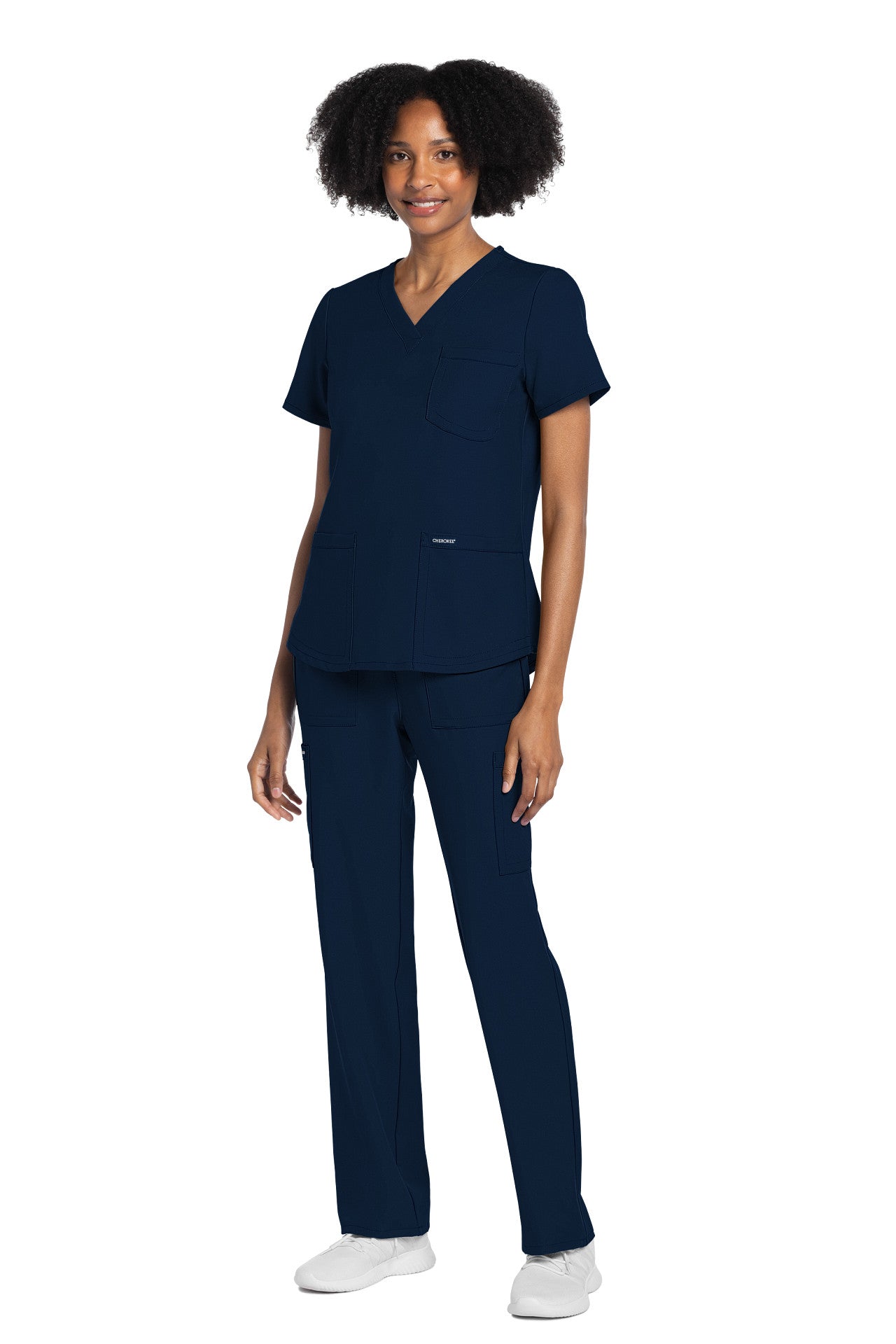 CK961A Cherokee Workwear Ultra Women 3 Pockets V-Neck Top (XXS - 5XL)