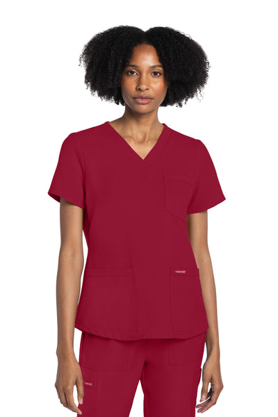 CK961A Cherokee Workwear Ultra Women 3 Pockets V-Neck Top (XXS - 5XL)