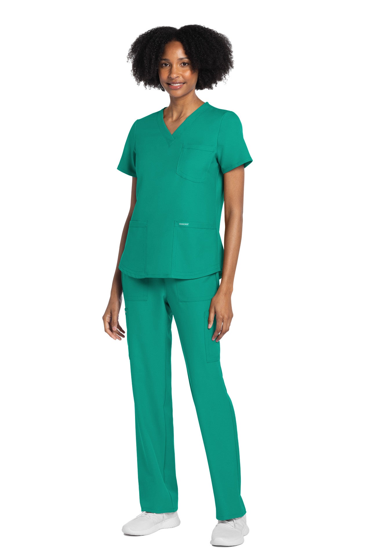 CK961A Cherokee Workwear Ultra Women 3 Pockets V-Neck Top (XXS - 5XL)