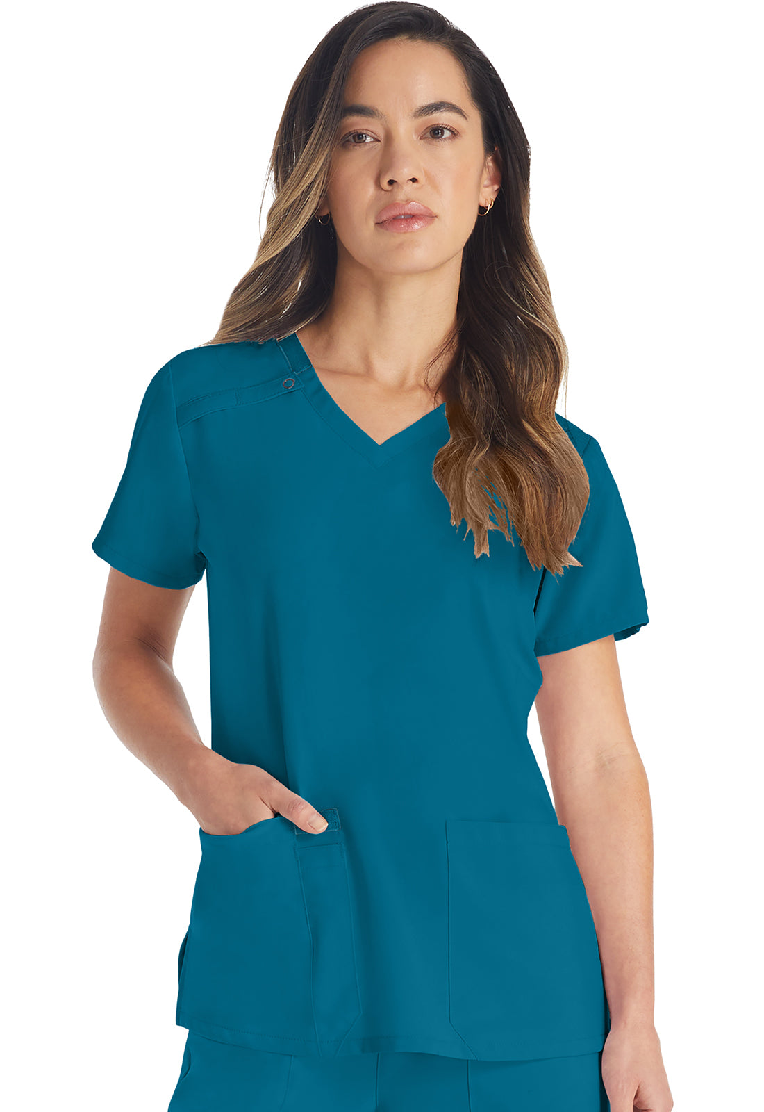 DK615 Dickies EDS Essentials Women V-Neck Top (XXS - 6XL)