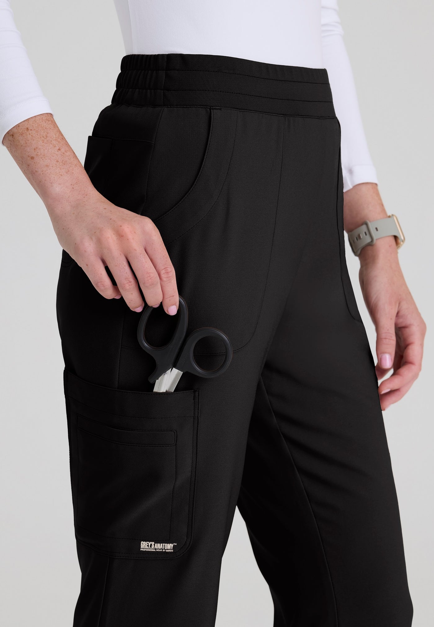 GSSP729 Grey's Anatomy Scrub Evolve Sky Scrub Flare Pants (XXS - 5XL)