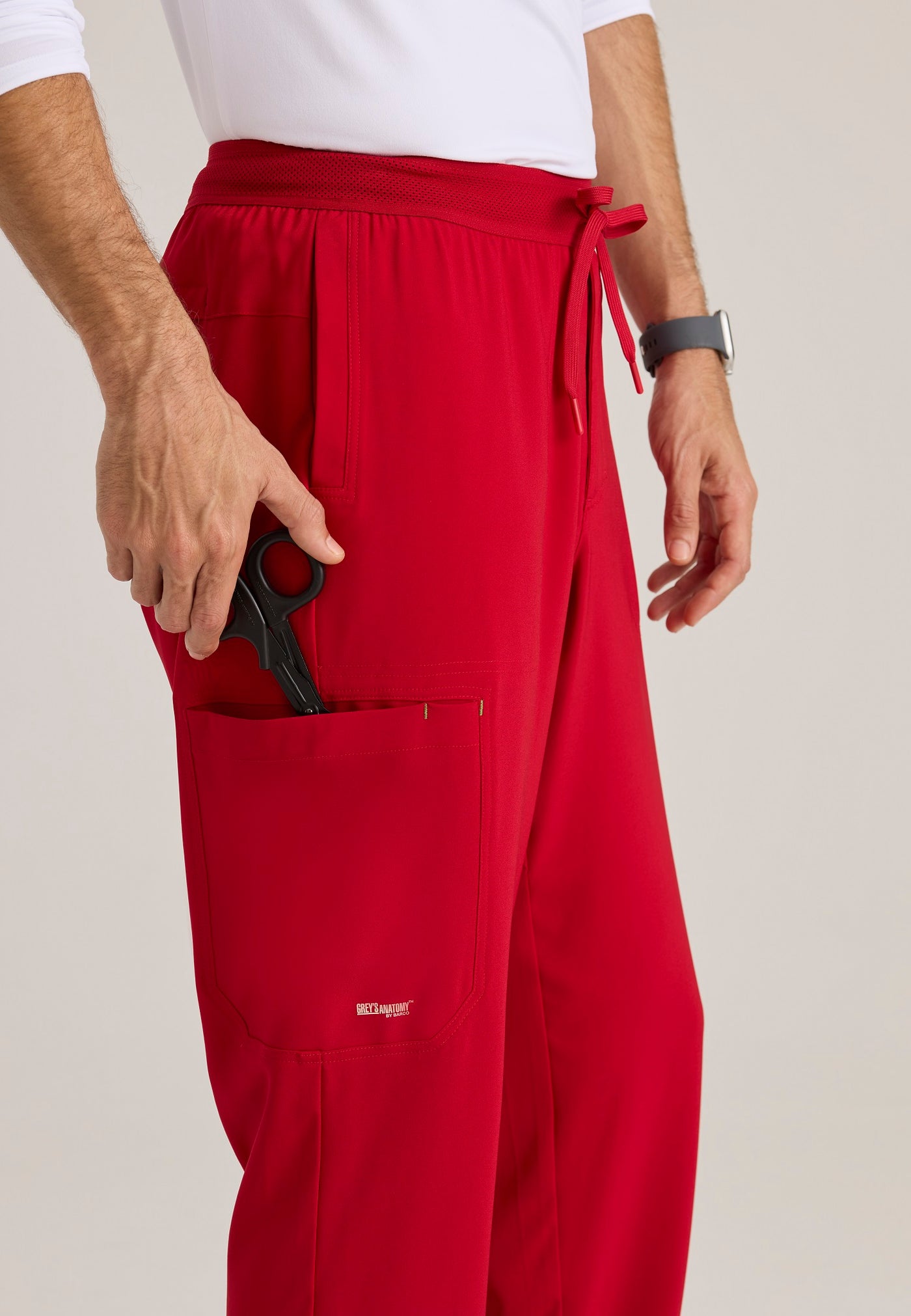 GSSP649 Grey's Anatomy Scrub Evolve Highland Elastic Men Scrub Pants (XS - 5XL)