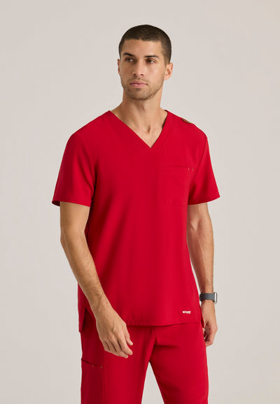 GSST179 Grey's Anatomy Scrub Evolve Journey Tuck-In Men Scrub Top (XS - 5XL)
