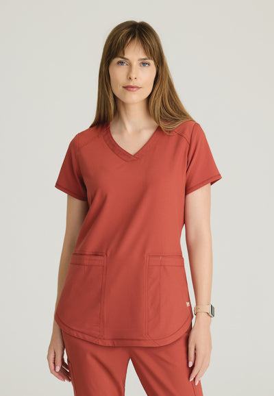 GSST180 Grey's Anatomy Scrub Evolve Rhythm 2 Pockets Scrub Top (XXS - 5XL)