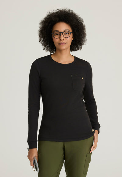 GSST257 Grey's Anatomy Scrub Evolve Wanderlust Waffle Knit Scrub Thermal Top (XXS - 3XL)