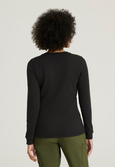 GSST257 Grey's Anatomy Scrub Evolve Wanderlust Waffle Knit Scrub Thermal Top (XXS - 3XL)