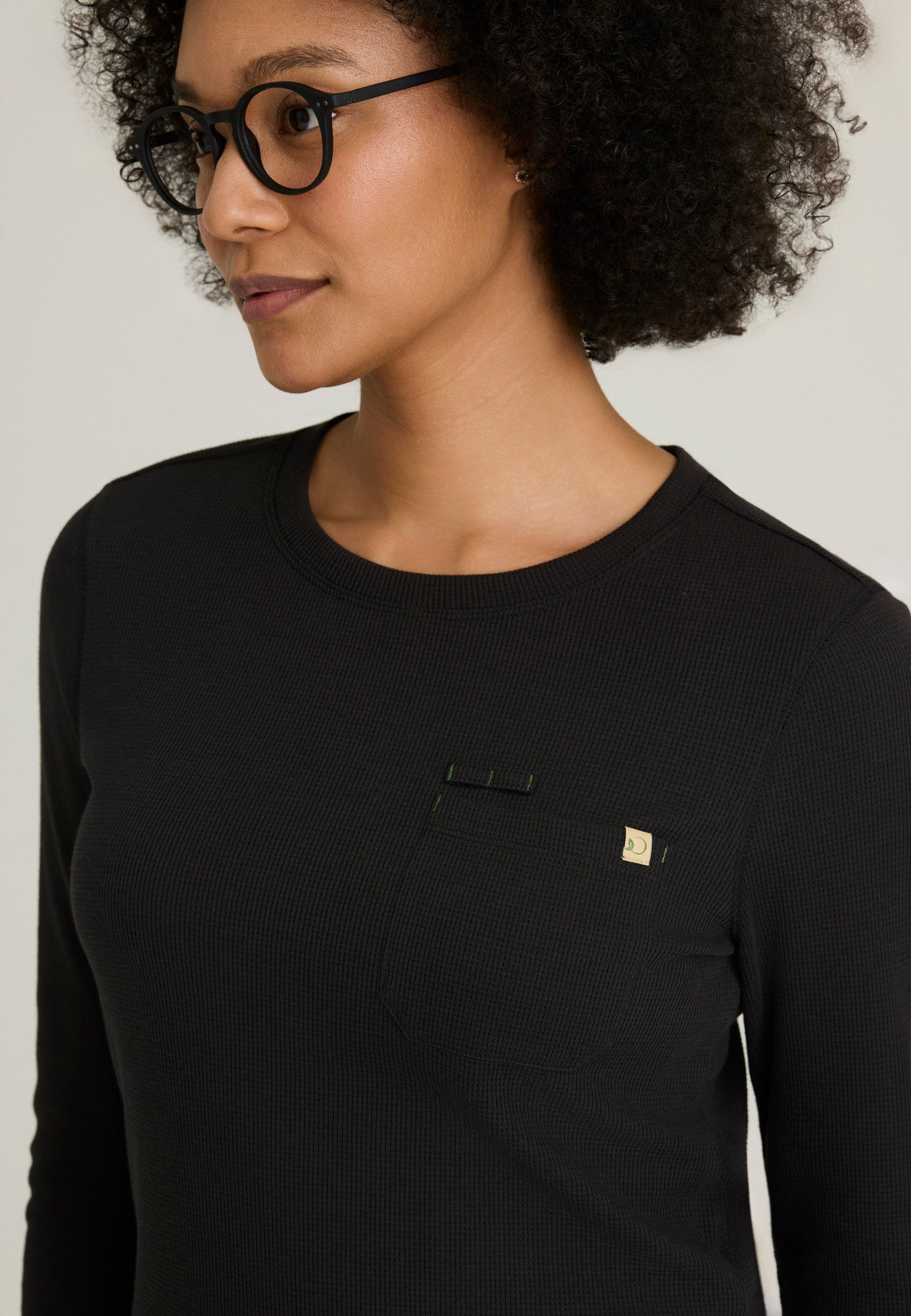 GSST257 Grey's Anatomy Scrub Evolve Wanderlust Waffle Knit Scrub Thermal Top (XXS - 3XL)