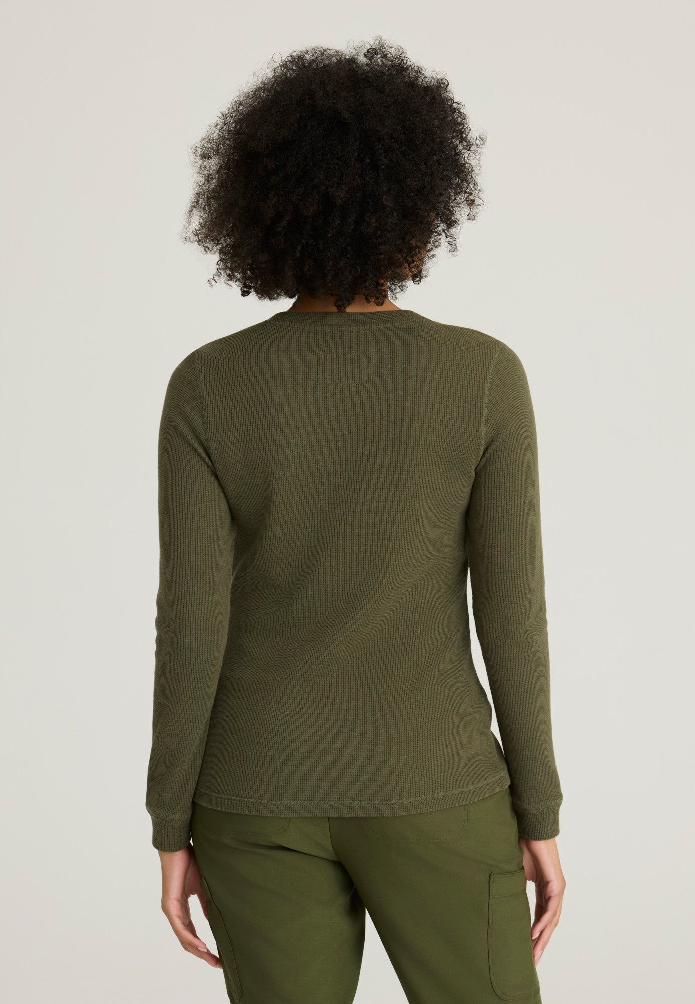 GSST257 Grey's Anatomy Scrub Evolve Wanderlust Waffle Knit Scrub Thermal Top (XXS - 3XL)