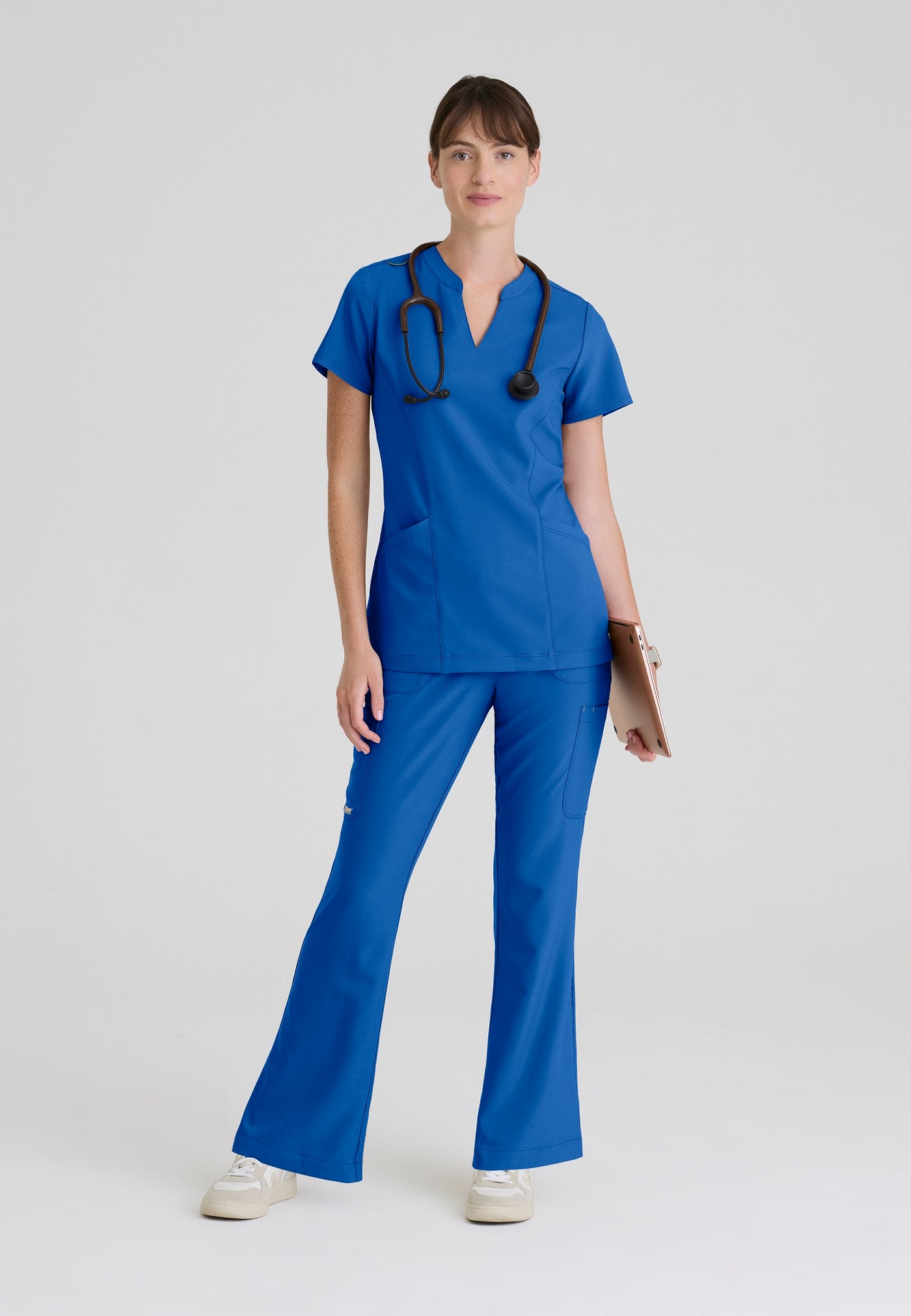 GSST298 Grey's Anatomy Scrub Evolve Sky Scrub Top (XXS - 5XL)