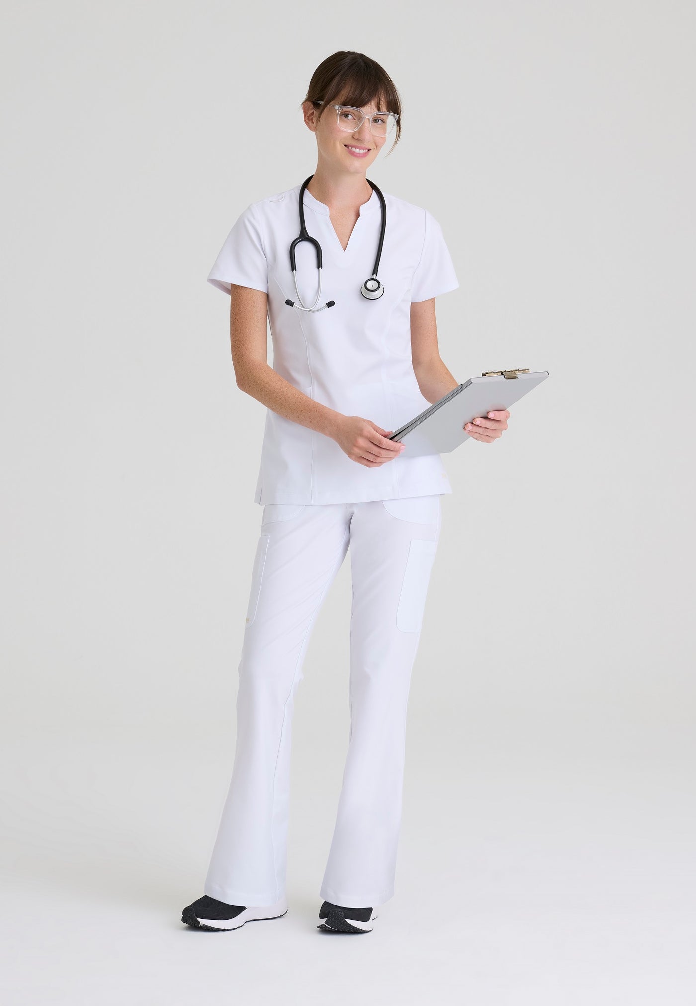 GSST298 Grey's Anatomy Scrub Evolve Sky Scrub Top (XXS - 5XL)