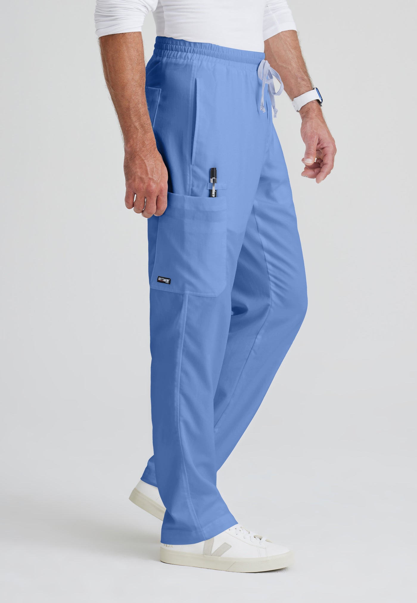 GRP558  Grey's Anatomy Collection Evan 5 Pocket Drawstring Men's Scrub Pants (XS - 5XL)