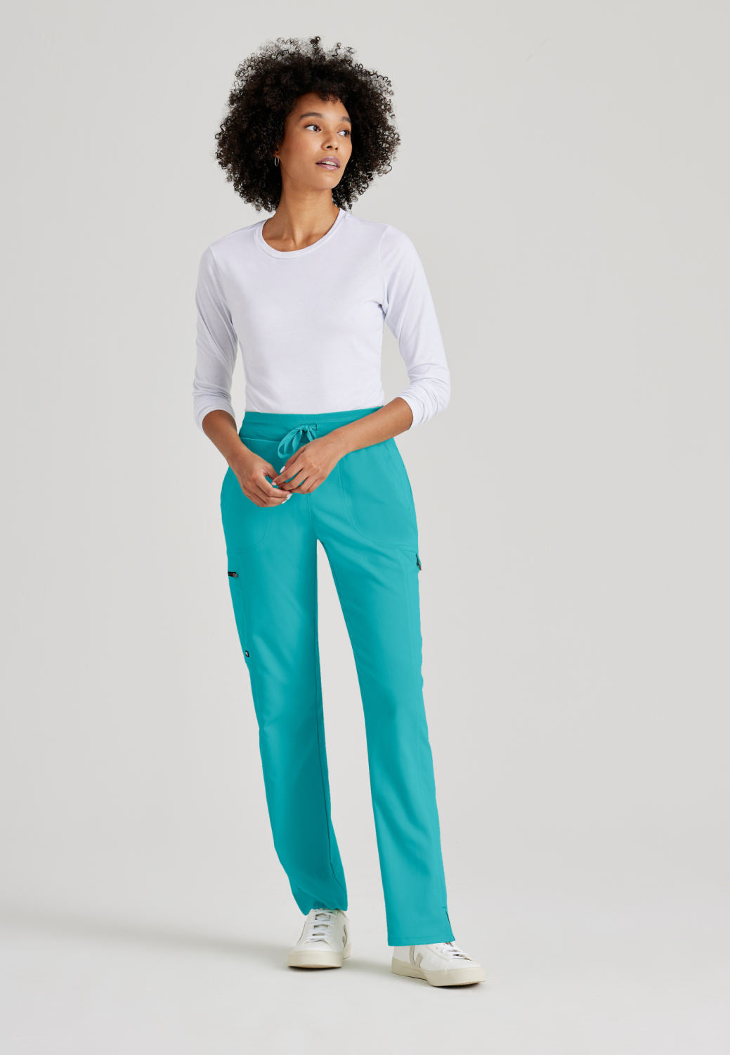 GRSP500 Grey's Anatomy Scrub Spandex Stretch Kim Straight Pants (XXS - 5XL)