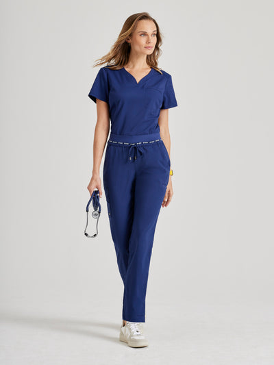 GRSP526 Grey's Anatomy Scrub Spandex Stretch Serena Slim Tapered Pants (XXS - 3XL)