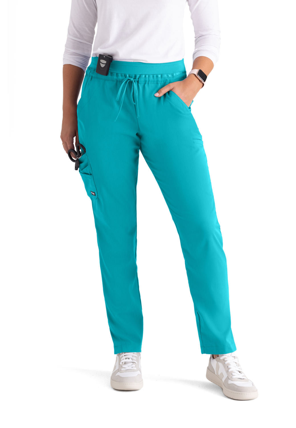 GRSP526 Grey's Anatomy Scrub Spandex Stretch Serena Slim Tapered Pants (XXS - 3XL)