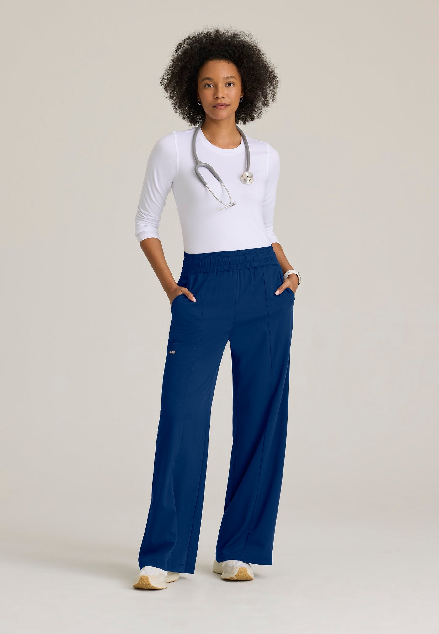 GRSP677 Grey's Anatomy Scrub Spandex Stretch Emerson Wide Leg Pants (XXS - 3XL)