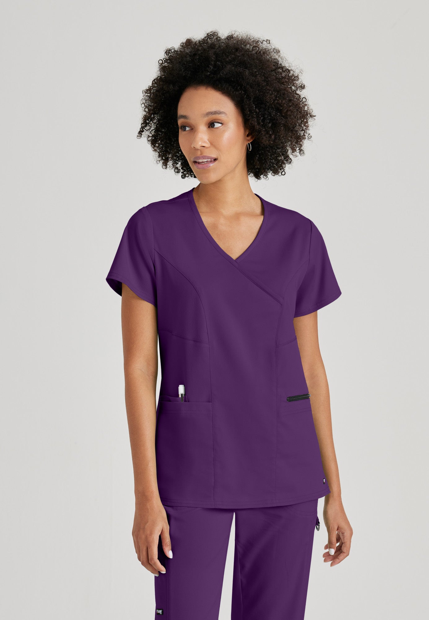 GRST001+GRSP500 Grey's Anatomy Scrub Spandex Stretch Scrub Set (XXS - 5XL)