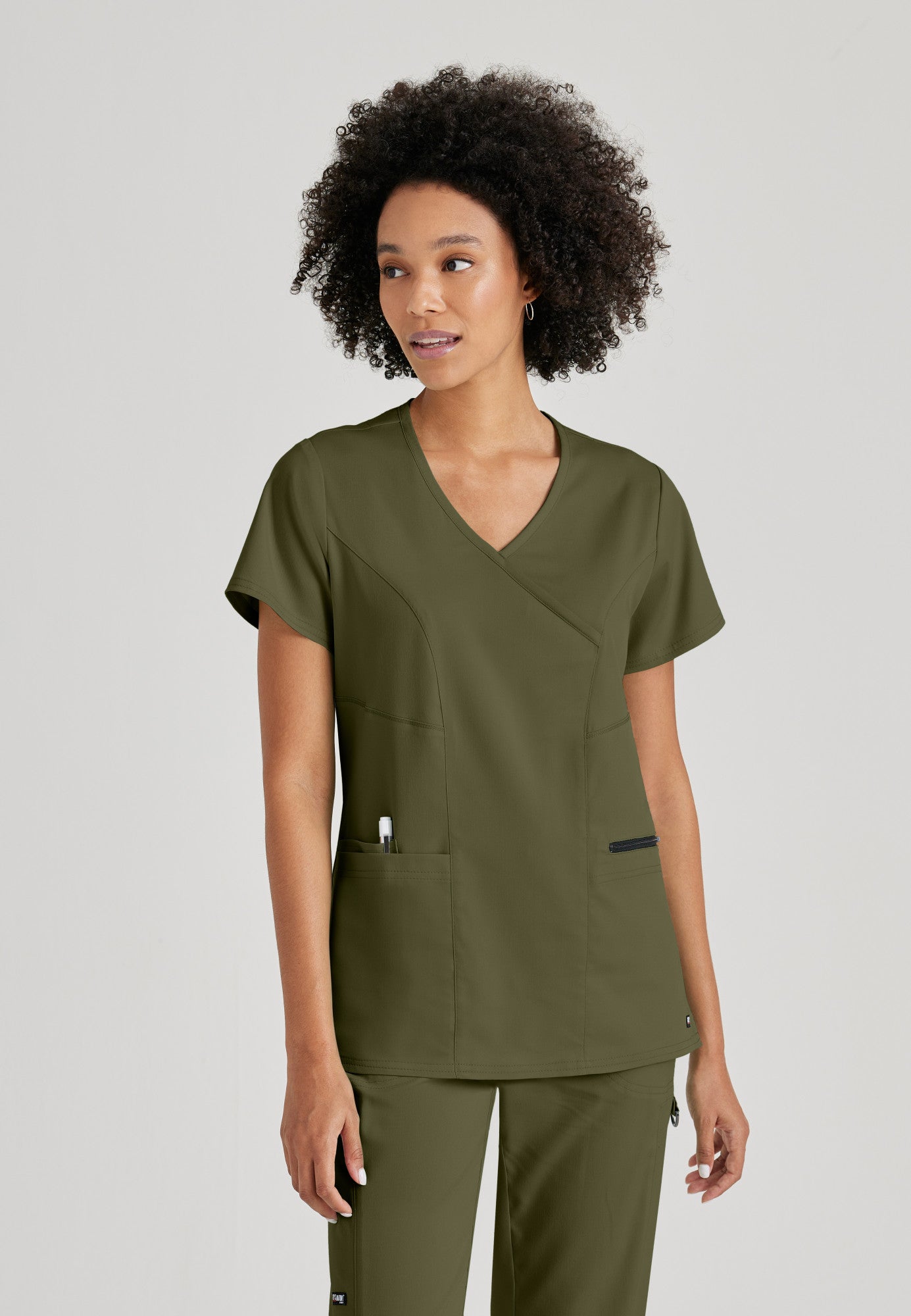 GRST001+GRSP500 Grey's Anatomy Scrub Spandex Stretch Scrub Set (XXS - 5XL)