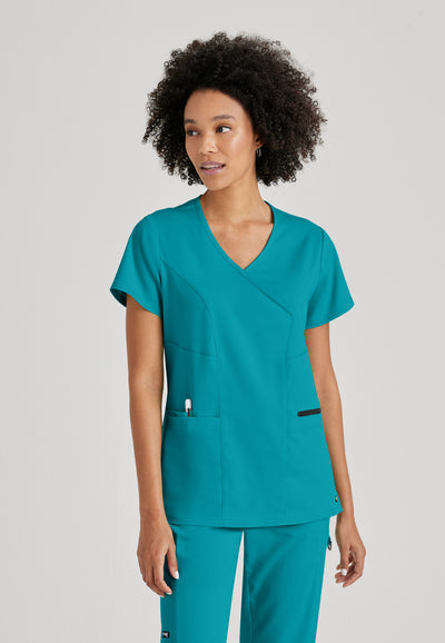 GRST001 Grey's Anatomy Scrub Spandex Stretch Kim Top (XXS - 5XL)