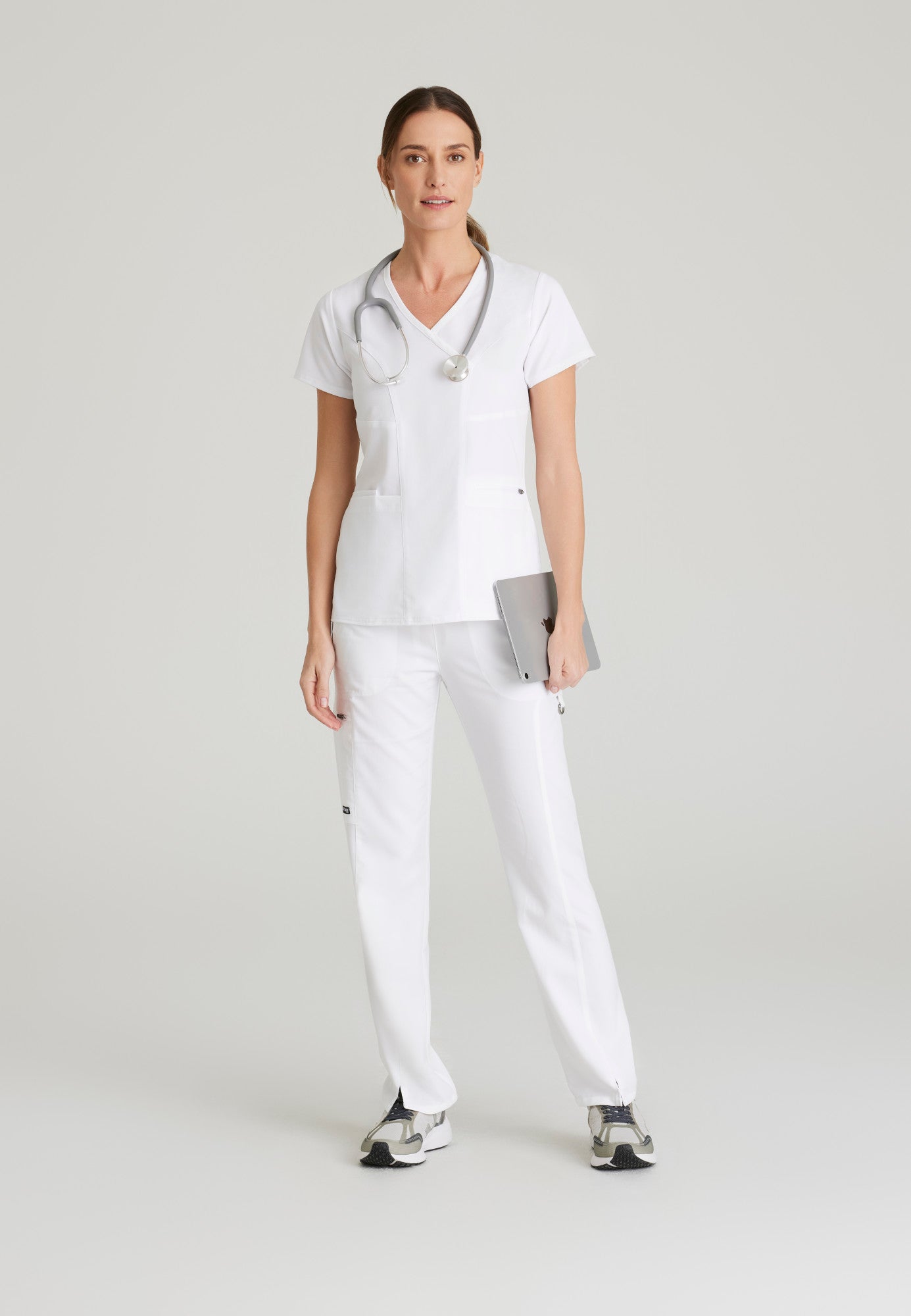 GRST001+GRSP500 Grey's Anatomy Scrub Spandex Stretch Scrub Set (XXS - 5XL)