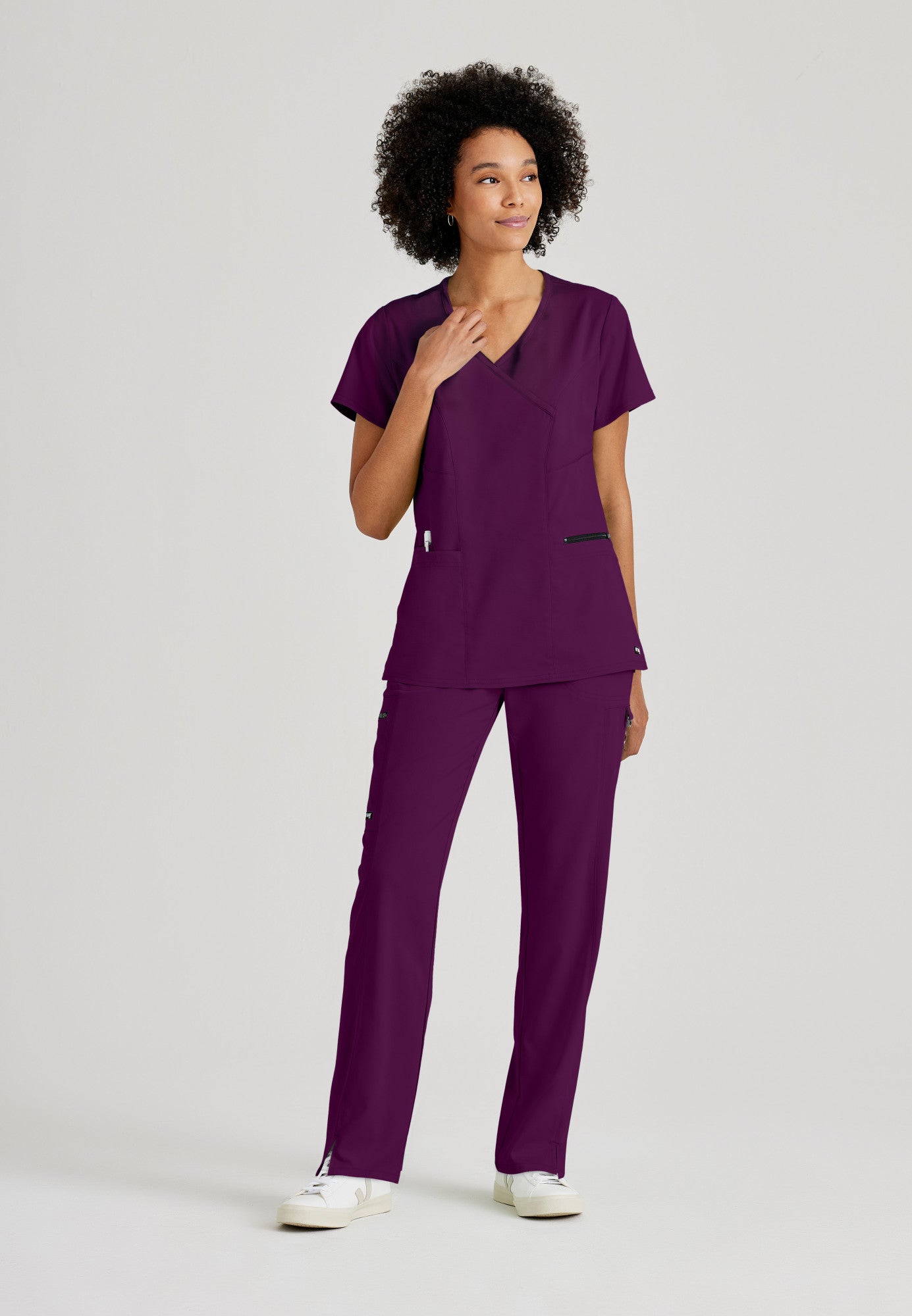 GRST001+GRSP500 Grey's Anatomy Scrub Spandex Stretch Scrub Set (XXS - 5XL)