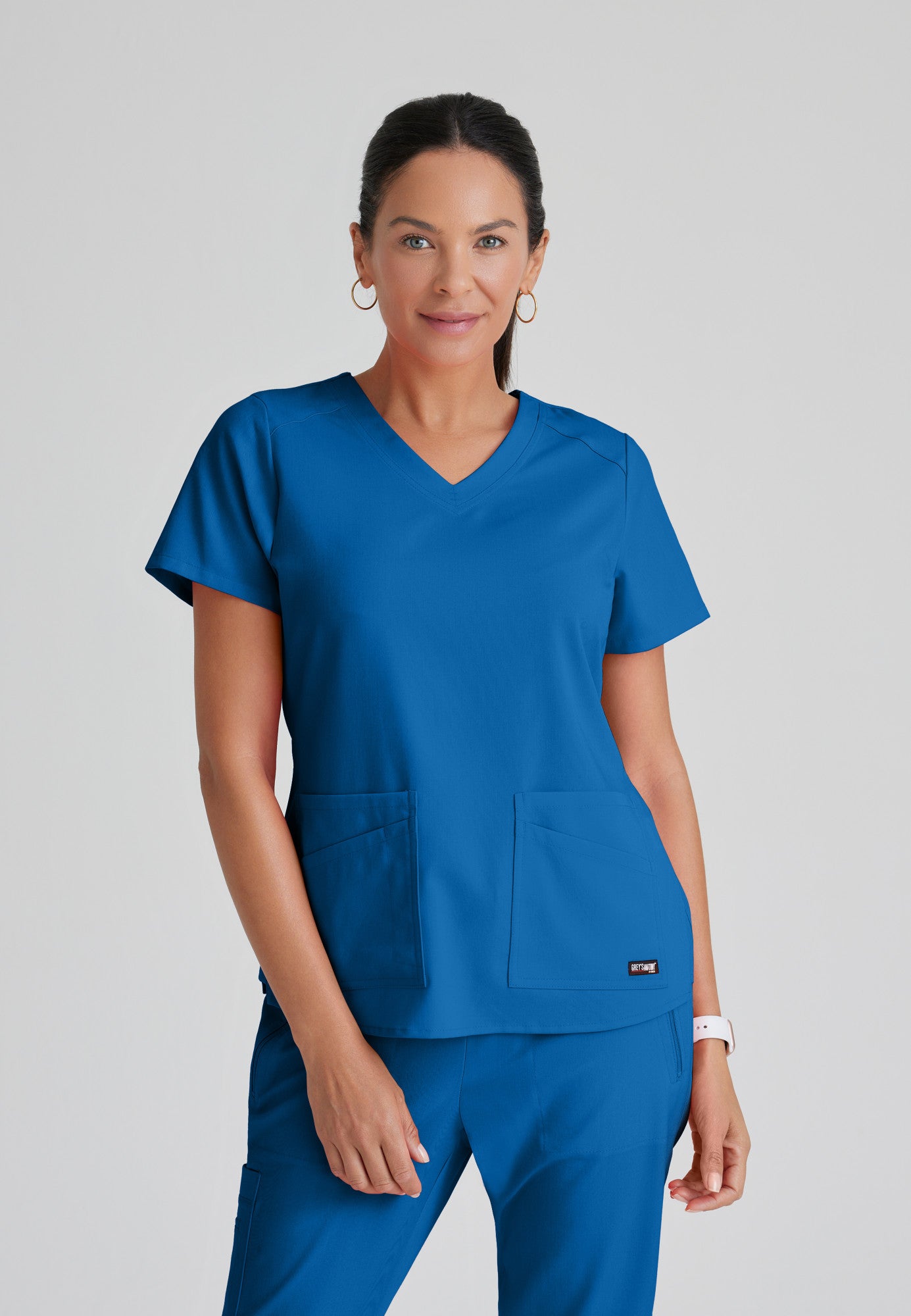 GRST011 Grey's Anatomy Scrub Spandex Stretch Emma Top (XXS - 5XL)