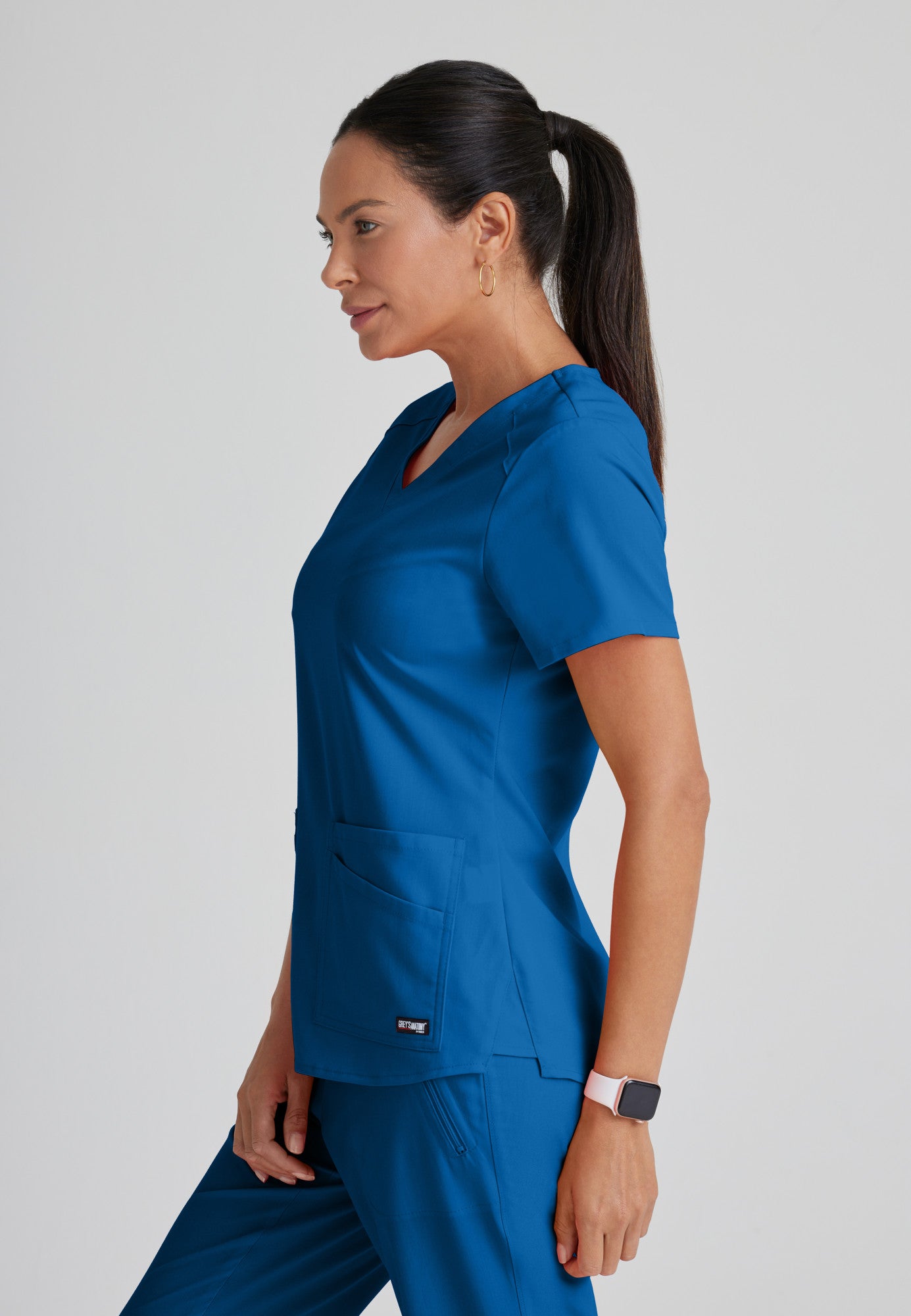 GRST011 Grey's Anatomy Scrub Spandex Stretch Emma Top (XXS - 5XL)