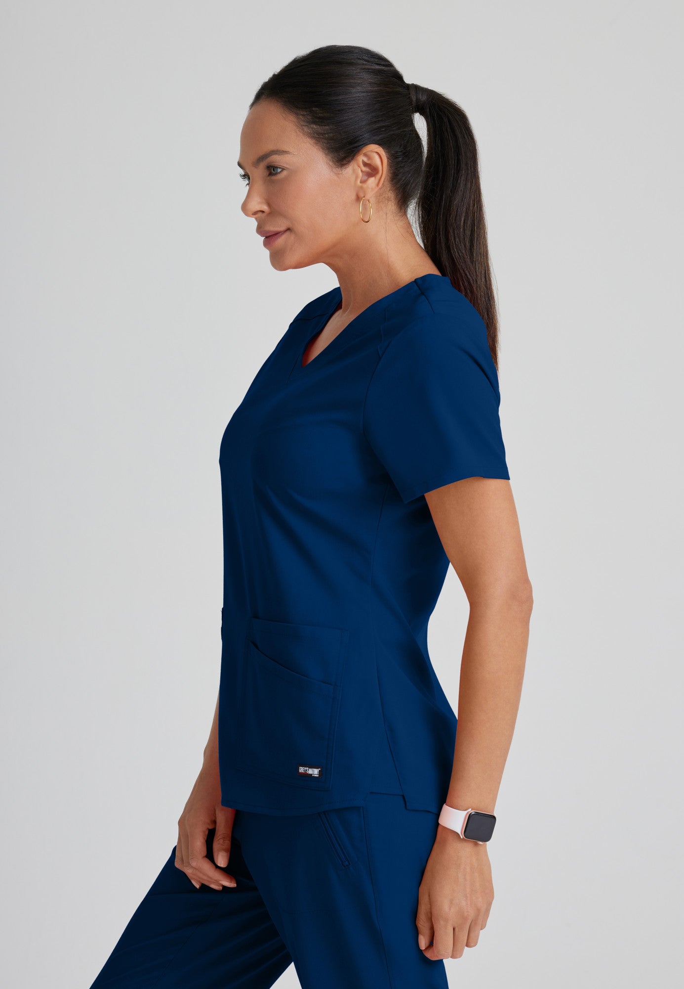 GRST011 Grey's Anatomy Scrub Spandex Stretch Emma Top (XXS - 5XL)