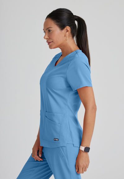 GRST011 Grey's Anatomy Scrub Spandex Stretch Emma Top (XXS - 5XL)