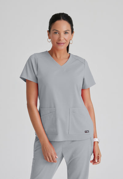 GRST011 Grey's Anatomy Scrub Spandex Stretch Emma Top (XXS - 5XL)