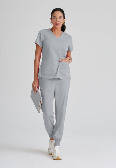 GRST011 Grey's Anatomy Scrub Spandex Stretch Emma Top (XXS - 5XL)