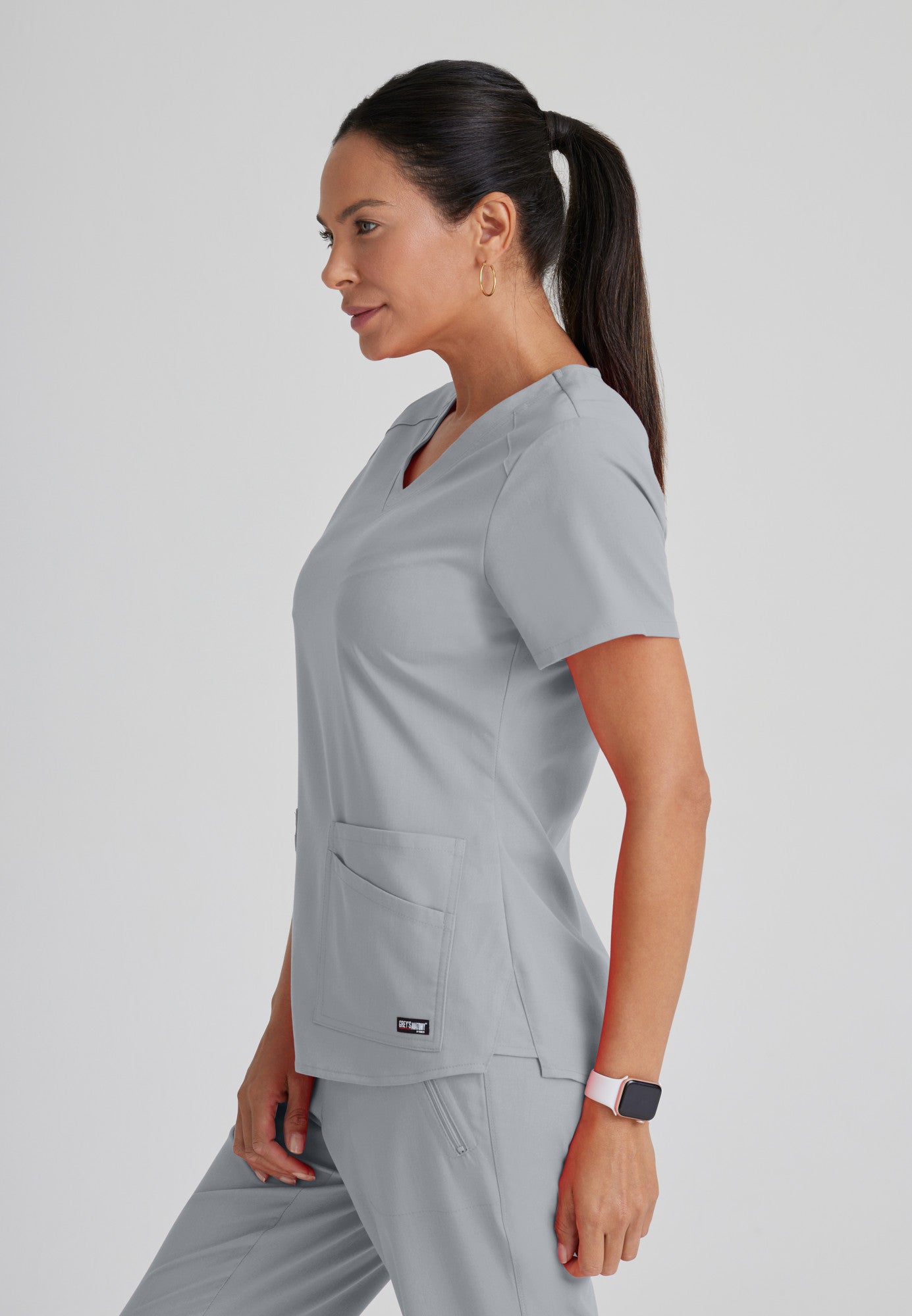 GRST011 Grey's Anatomy Scrub Spandex Stretch Emma Top (XXS - 5XL)