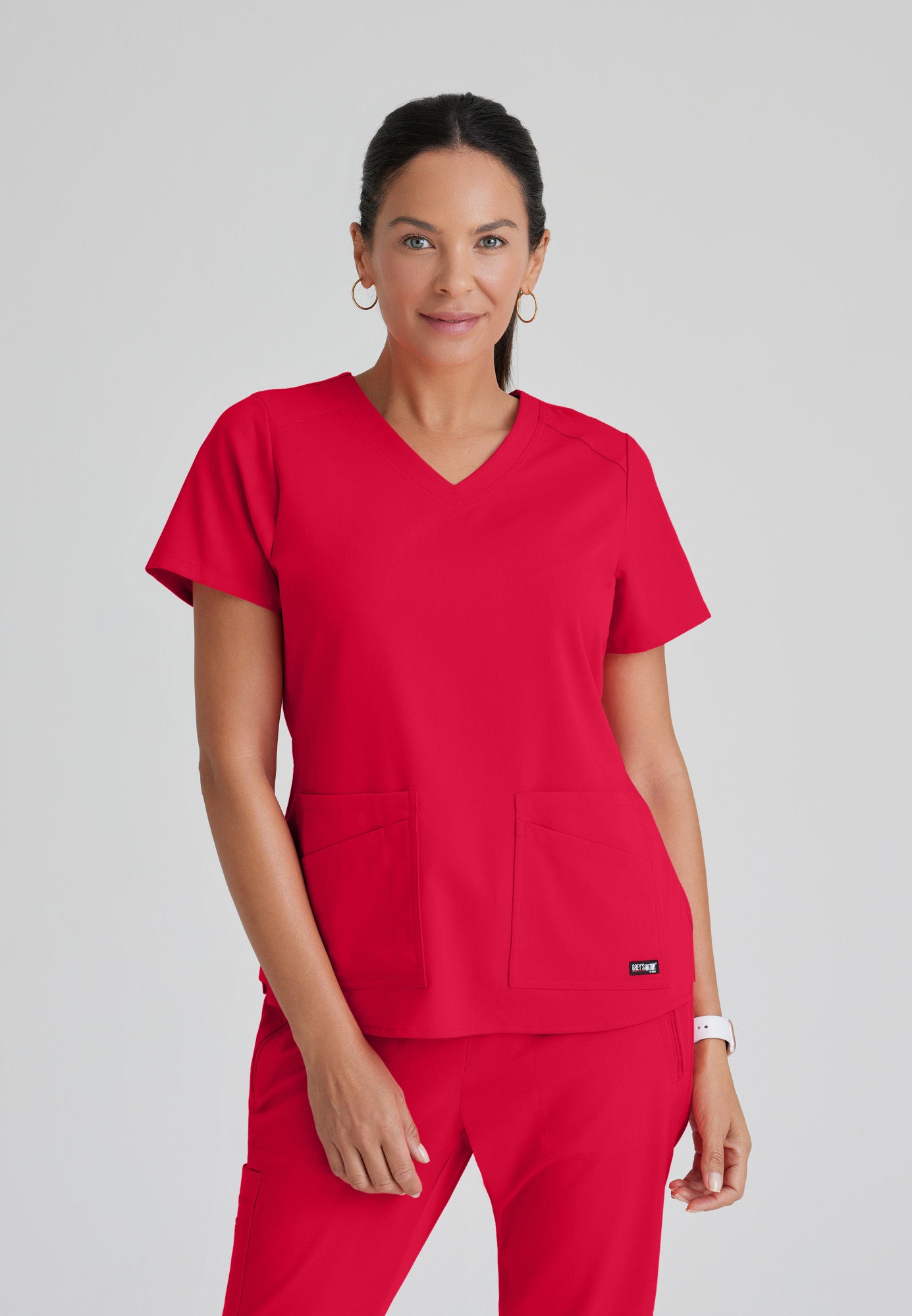 GRST011 Grey's Anatomy Scrub Spandex Stretch Emma Top (XXS - 5XL)