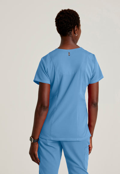 GRST045 Grey's Anatomy Scrub Spandex Stretch Serena Top (XXS - 3XL)