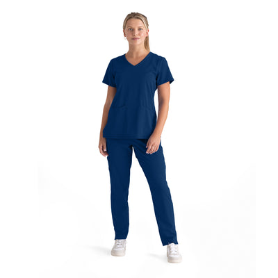 GRST045 Grey's Anatomy Scrub Spandex Stretch Serena Top (XXS - 3XL)