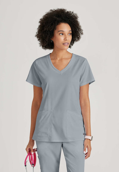 GRST045 Grey's Anatomy Scrub Spandex Stretch Serena Top (XXS - 3XL)