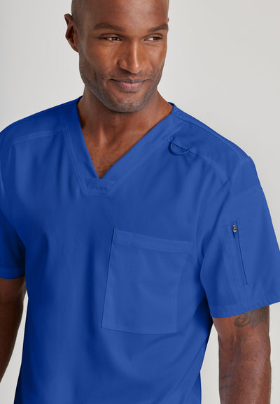 GRST079 Grey's Anatomy Spandex Stretch Murphy Men's Scrub Top (XS - 5XL)