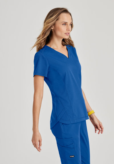 GRST136 Grey's Anatomy Scrub Spandex Stretch Capri Top (XXS - 3XL)