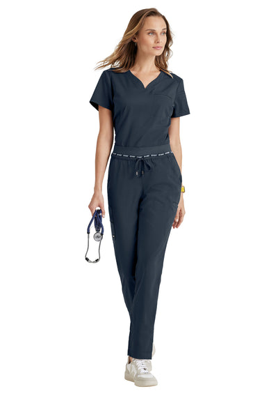 GRST136 Grey's Anatomy Scrub Spandex Stretch Capri Top (XXS - 3XL)