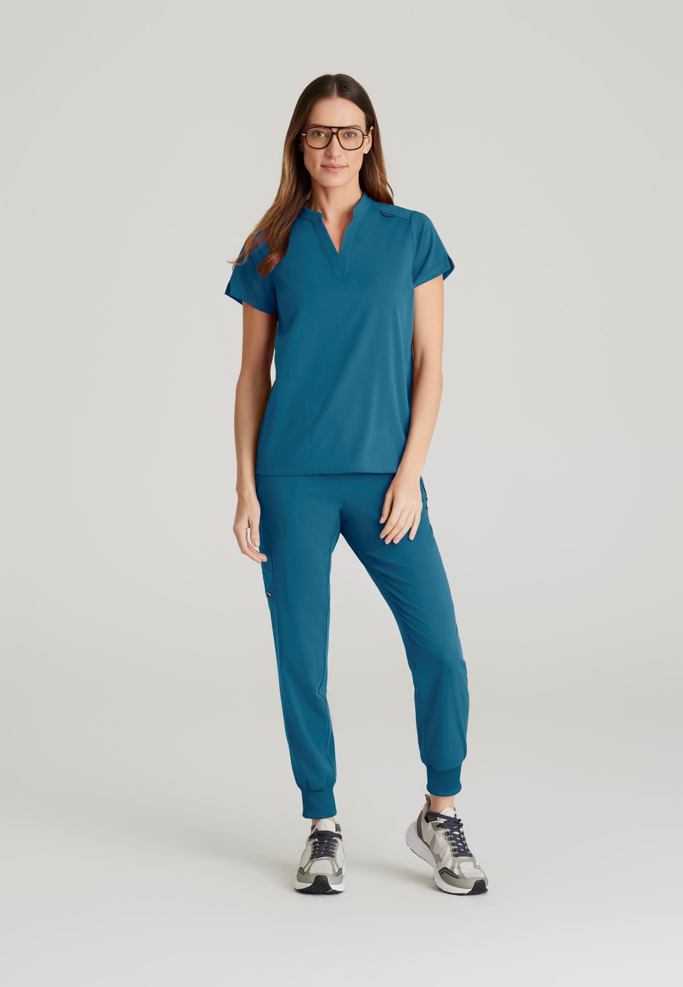 GRST230 Grey's Anatomy Scrub Spandex Stretch Antimicrobial  Avery Top (XXS - 5XL)