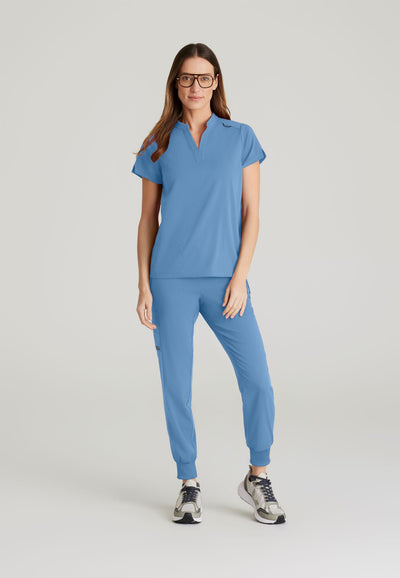 GRST230 Grey's Anatomy Scrub Spandex Stretch Antimicrobial  Avery Top (XXS - 5XL)