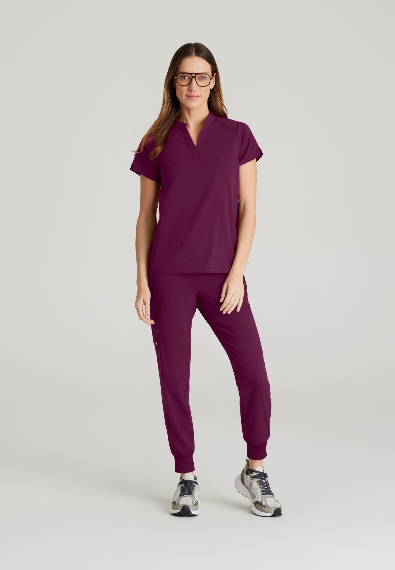 GRST230 Grey's Anatomy Scrub Spandex Stretch Antimicrobial  Avery Top (XXS - 5XL)