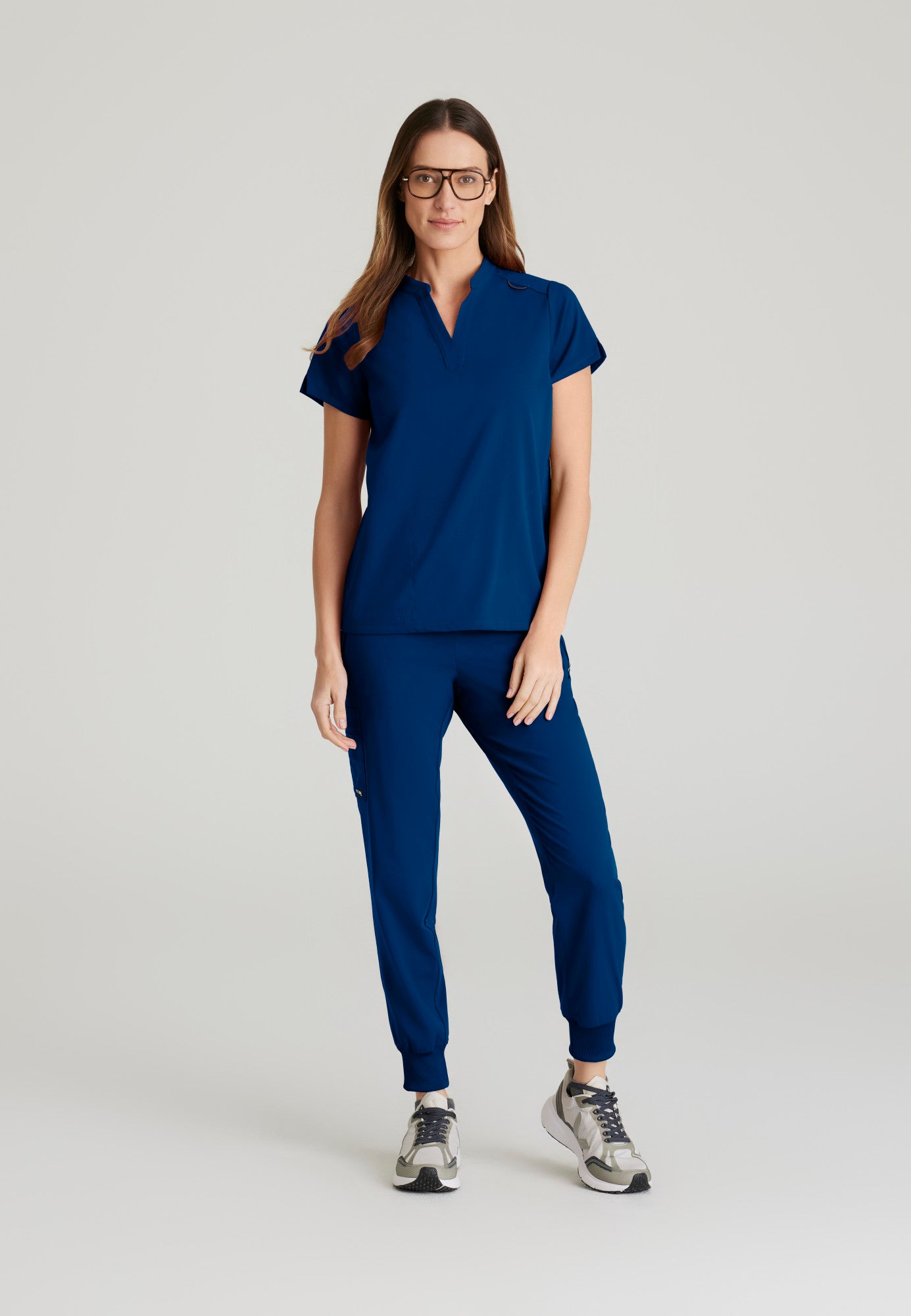 GRST230 Grey's Anatomy Scrub Spandex Stretch Antimicrobial  Avery Top (XXS - 5XL)