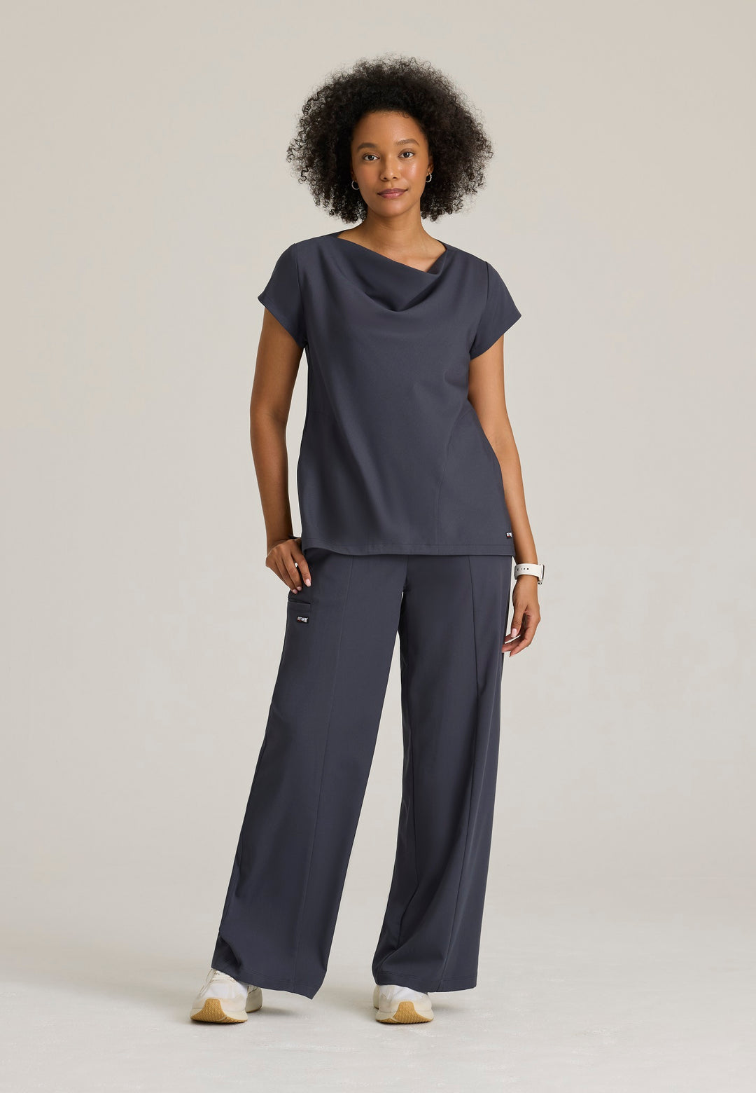 greys anatomy scrub dress GRST246 Grey's Spandex Stretch Marisol Top (XXS sparkly gold outfit for christmas