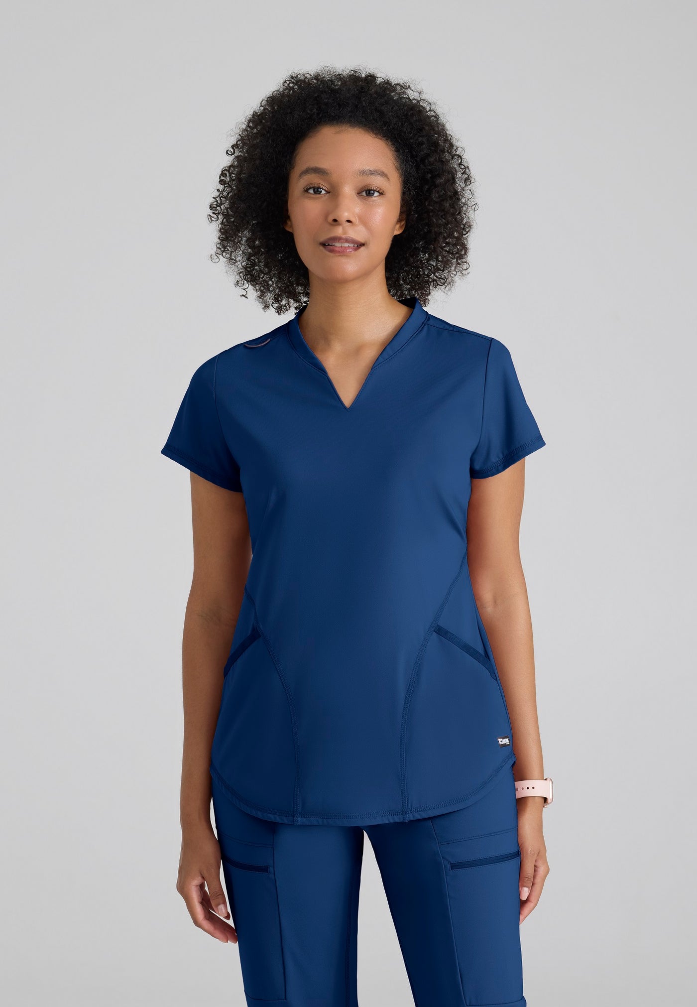 GRST249 Grey's Anatomy Knit Stretch Scrub Define Scrub Top (XXS - 5XL)