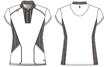 GRST292 Grey's Anatomy Scrub Spandex Stretch Kristi Top (XXS - 5XL)