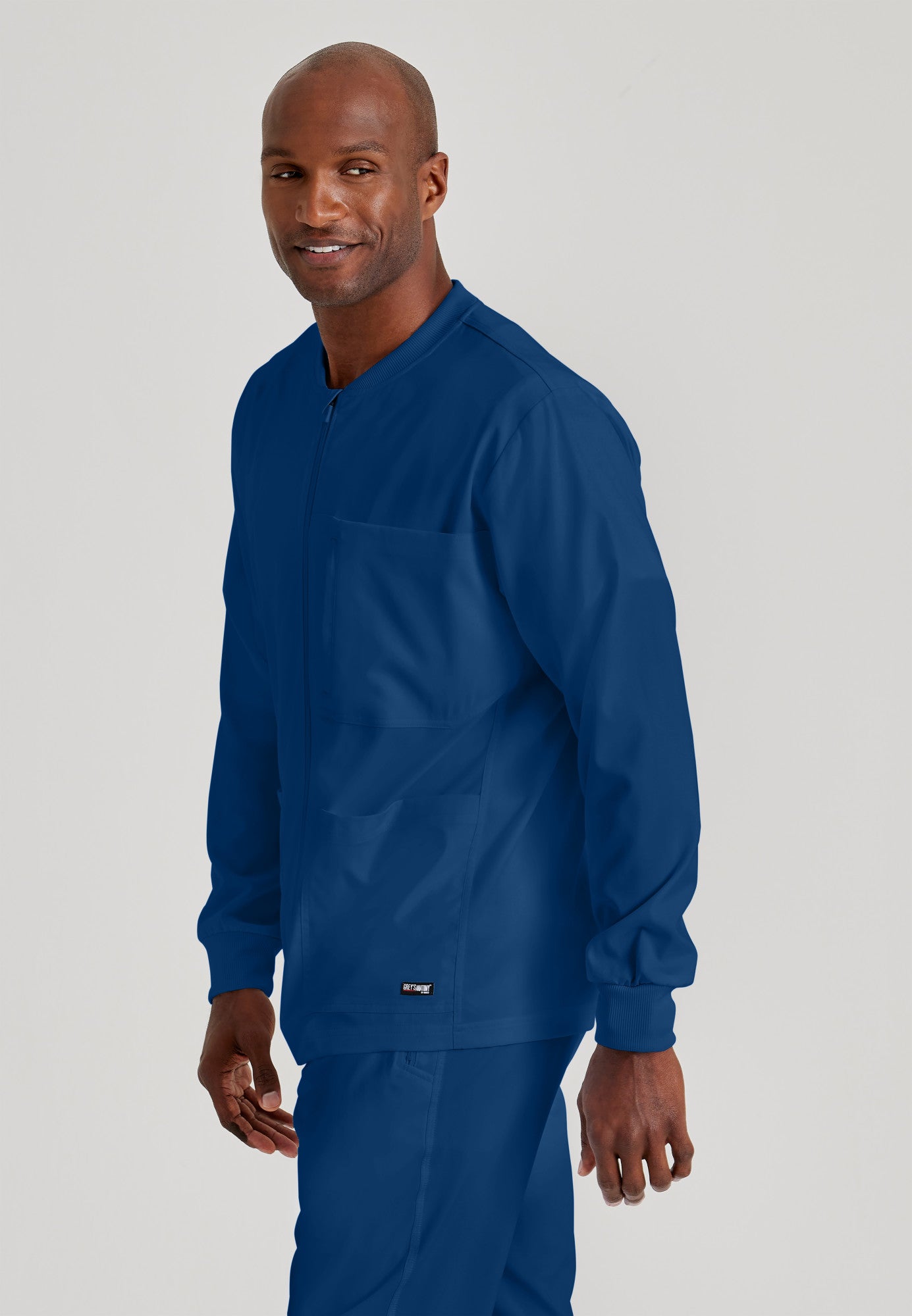 GRSW871 Grey's Anatomy Spandex Stretch Men's React Warm-Up Jacket (XS - 5XL)