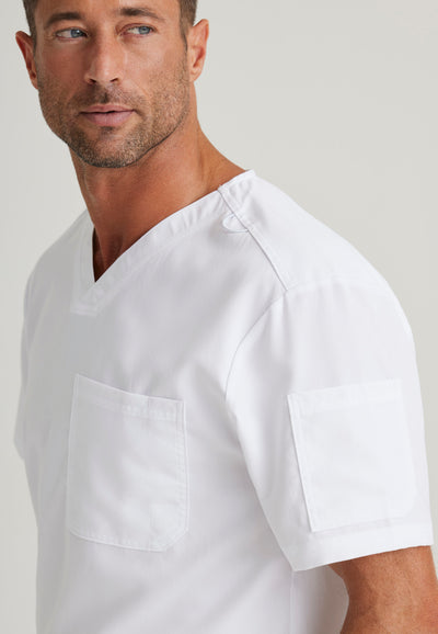 GRT091 Grey's Anatomy Collection Evan 1 Pocket Men's V Neck Men's Scrub Top (XS - 5XL)