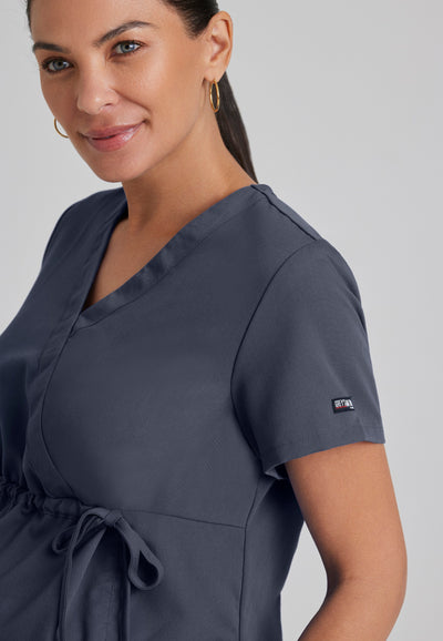 GRT094 Grey's Anatomy Collection Lilah 2 Pocket Maternity Wrap Women's Scrub Top